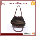 H-Quality Elegant Genuine Leather Lady Handbag With Messenger Bag